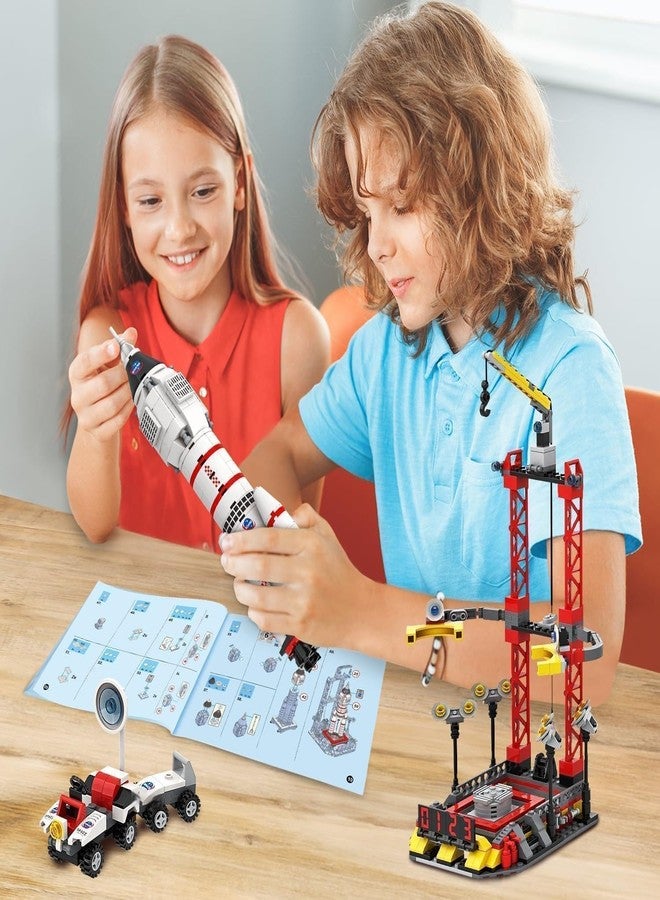 EXOMOON City Space Rocket Toy, Building Blocks Set for 6 7 8 9 10 11 12 Years Boys Girls STEM Role Play Space Explore Space Shuttle Toys Gift for Children 6 Years and Up (542 Pieces) - Image 4